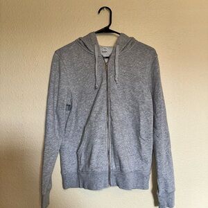 Old Navy Heather Gray Zip-Up Sweater